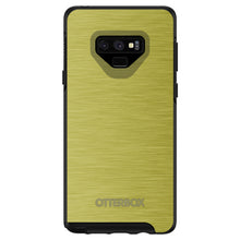 DistinctInk™ OtterBox Symmetry Series Case for Apple iPhone / Samsung Galaxy / Google Pixel - Yellow Stainless Steel Print