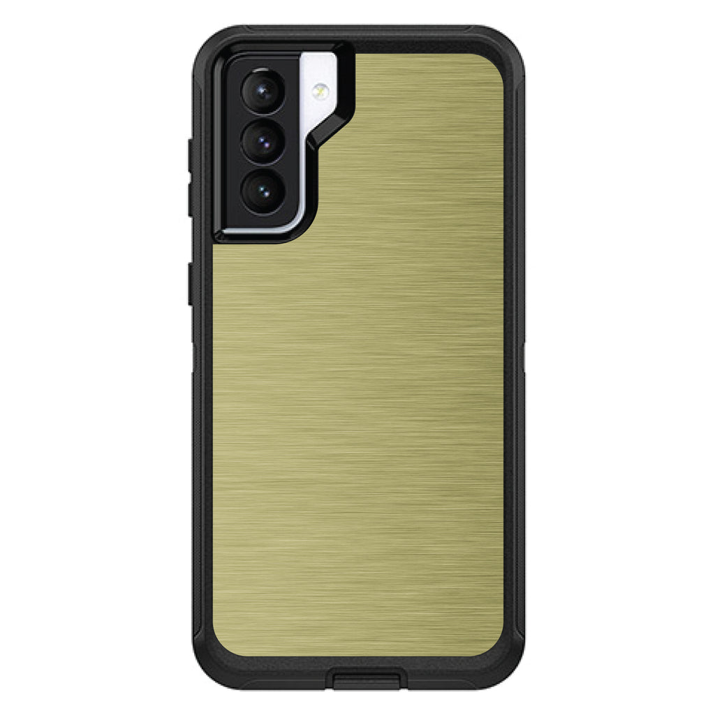 Yellow Stainless Steel Print OtterBox Defender Case for iPhone & Galaxy, view 5