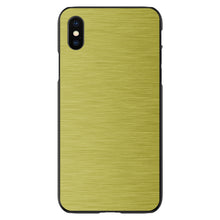 DistinctInk® Hard Plastic Snap-On Case for Apple iPhone or Samsung Galaxy - Yellow Stainless Steel Print