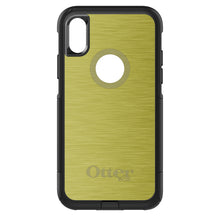 DistinctInk™ OtterBox Commuter Series Case for Apple iPhone or Samsung Galaxy - Yellow Stainless Steel Print