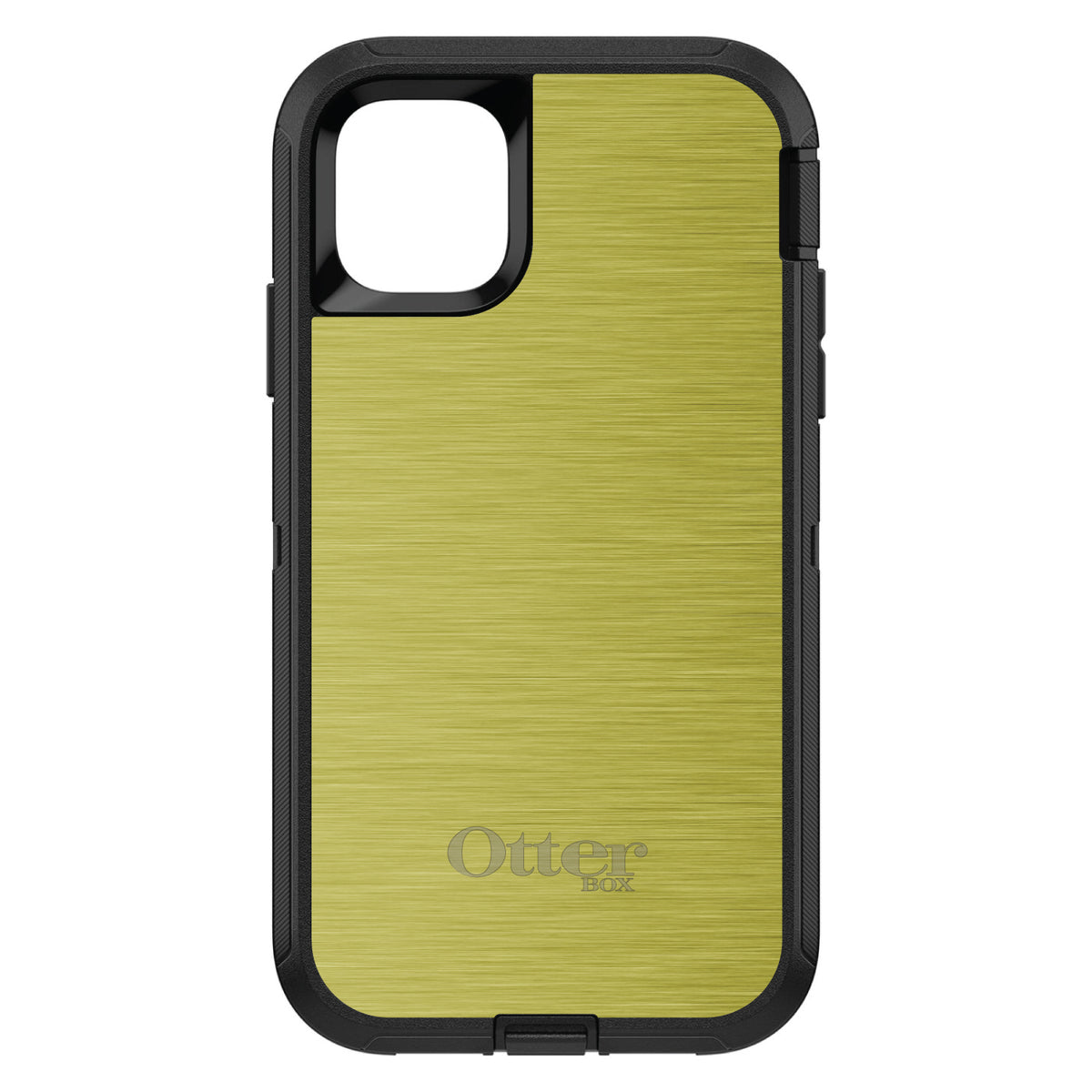 Yellow Stainless Steel Print OtterBox Defender Case for iPhone & Galaxy, view 2