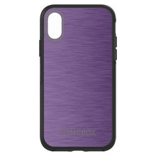 DistinctInk™ OtterBox Symmetry Series Case for Apple iPhone / Samsung Galaxy / Google Pixel - Purple Stainless Steel Print