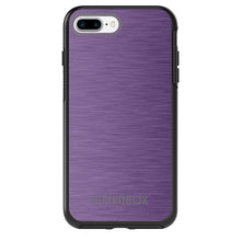 DistinctInk™ OtterBox Symmetry Series Case for Apple iPhone / Samsung Galaxy / Google Pixel - Purple Stainless Steel Print