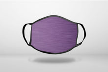 Purple Stainless Steel Image Print - 3-Ply Reusable Soft Face Mask Covering, Unisex, Cotton Inner Layer