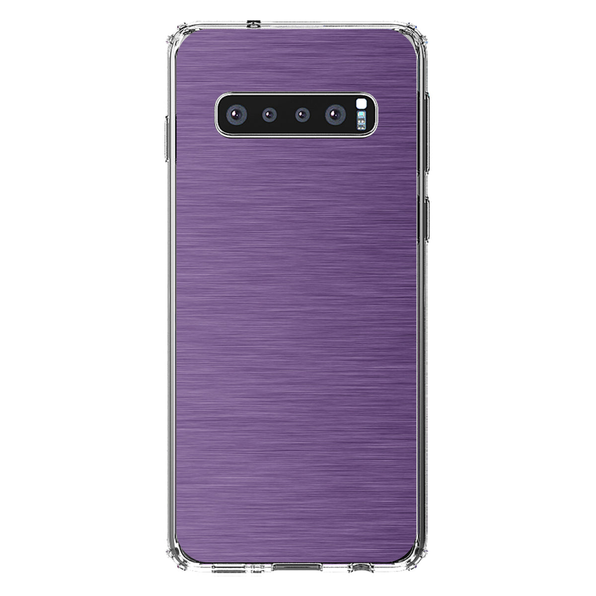 Purple Stainless Steel Image Print Clear Shockproof iPhone Case, view 16