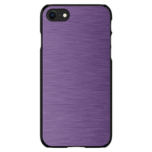 DistinctInk® Hard Plastic Snap-On Case for Apple iPhone or Samsung Galaxy - Purple Stainless Steel Print