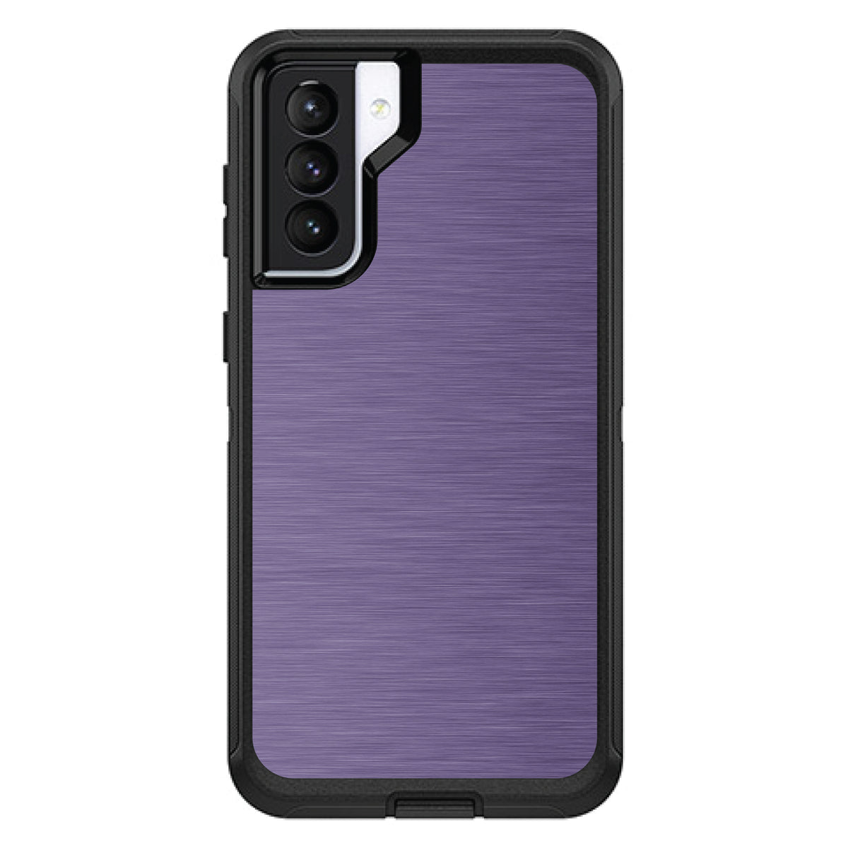 Purple Stainless Steel Print OtterBox Defender Case for iPhone & Galaxy, view 5