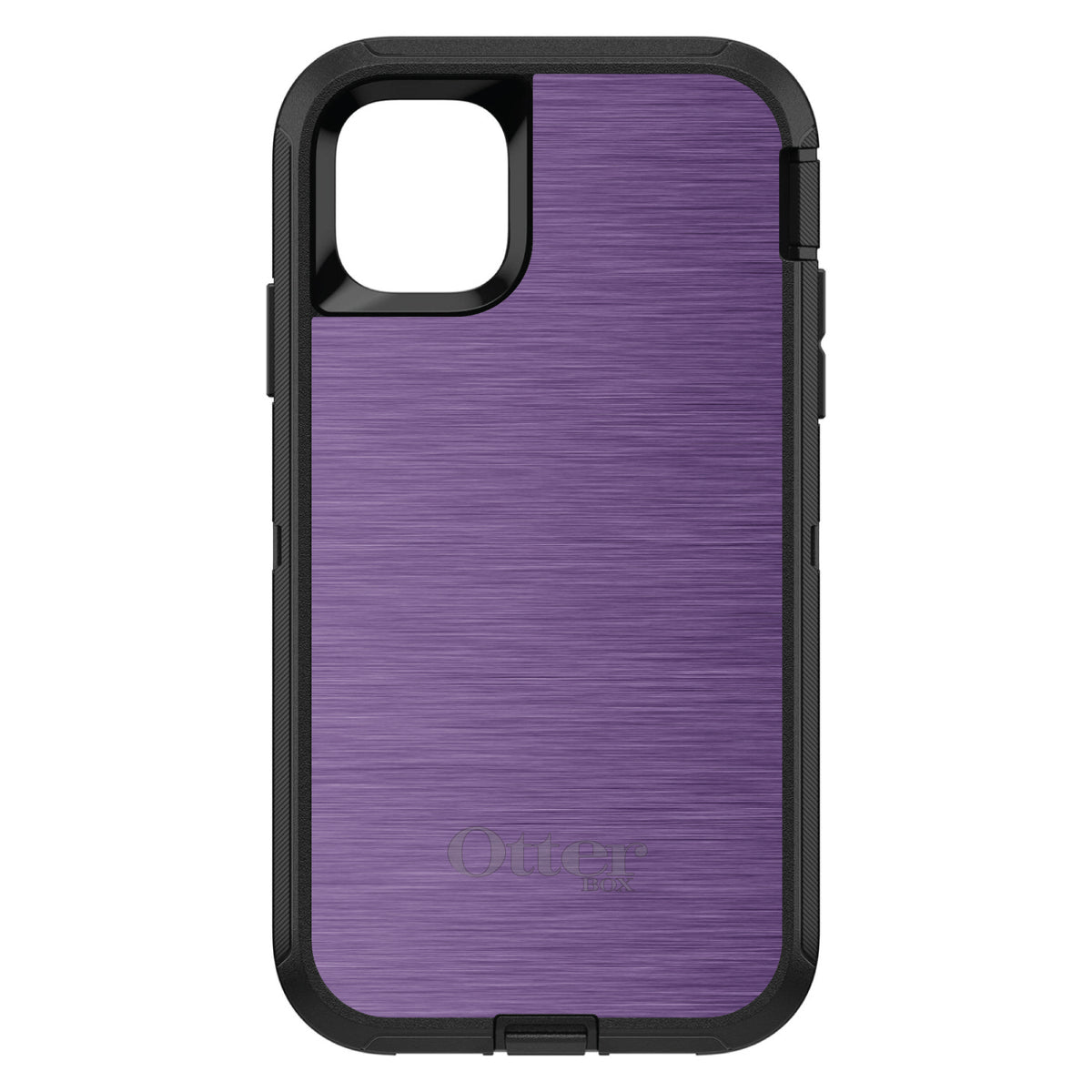 Purple Stainless Steel Print OtterBox Defender Case for iPhone & Galaxy, view 2