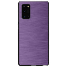 DistinctInk® Hard Plastic Snap-On Case for Apple iPhone or Samsung Galaxy - Purple Stainless Steel Print