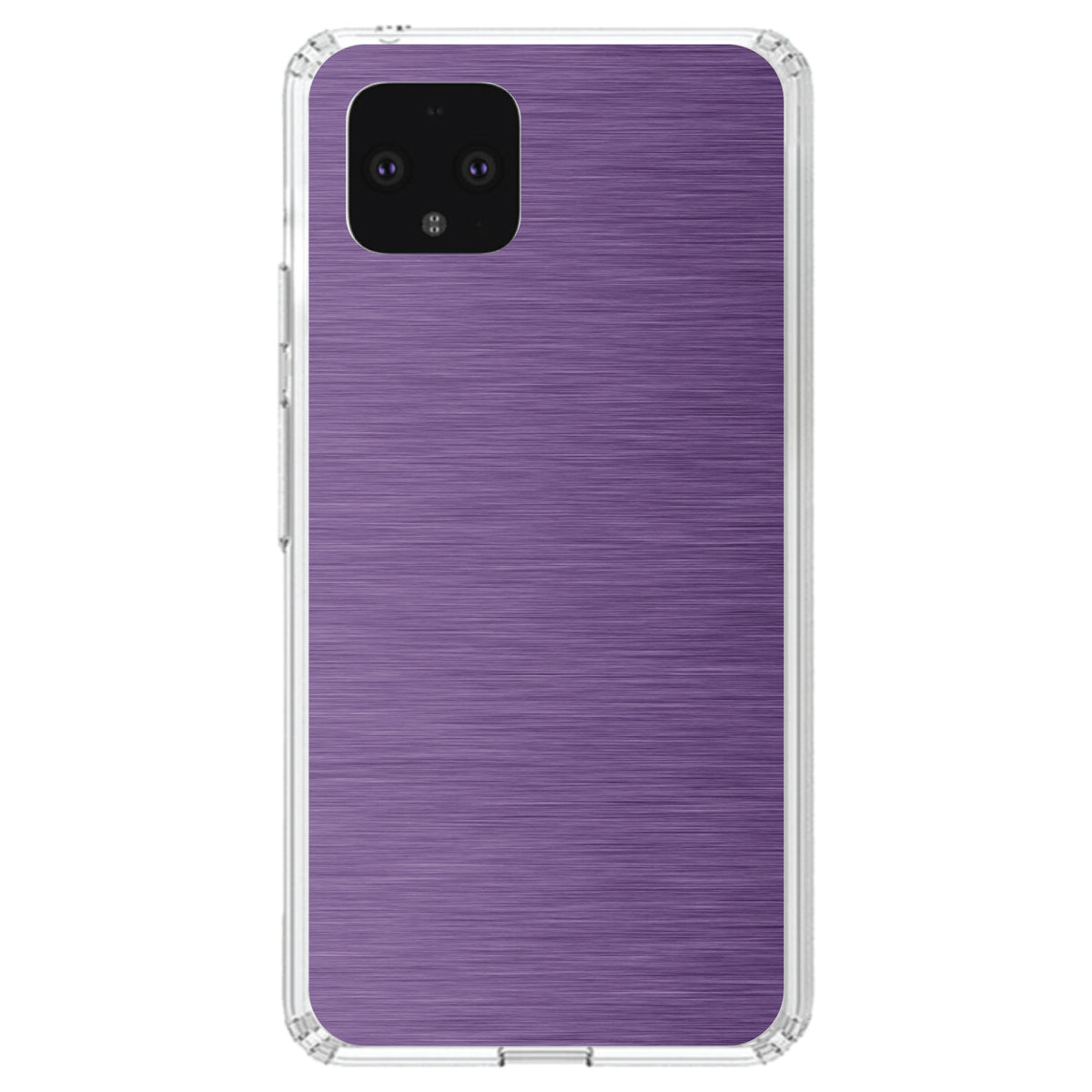 Purple Stainless Steel Image Print Clear Shockproof iPhone Case, view 23