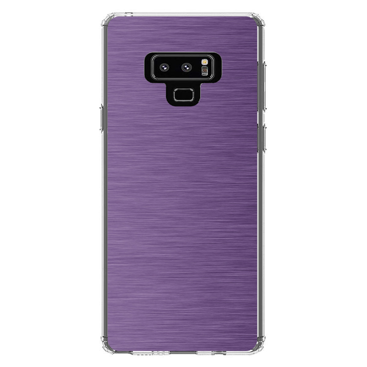 Purple Stainless Steel Image Print Clear Shockproof iPhone Case, view 11