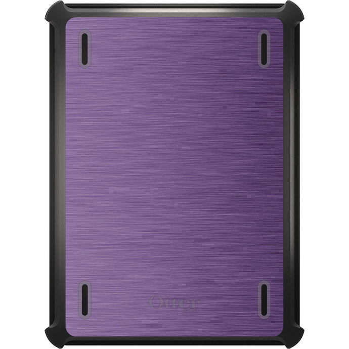DistinctInk™ OtterBox Defender Series Case for Apple iPad / iPad Pro / iPad Air / iPad Mini - Purple Stainless Steel Print