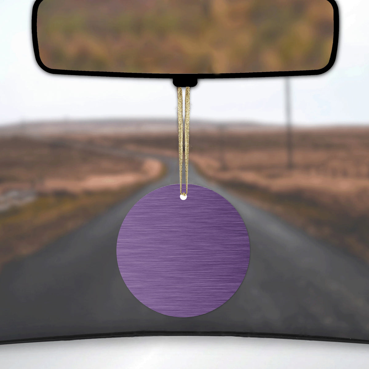 Purple Stainless Steel Image Print Ceramic Ornament, view 3