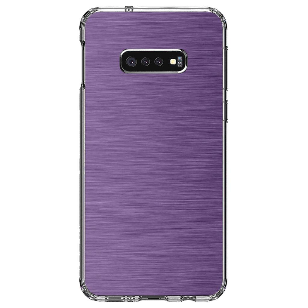 Purple Stainless Steel Image Print Clear Shockproof iPhone Case, view 18