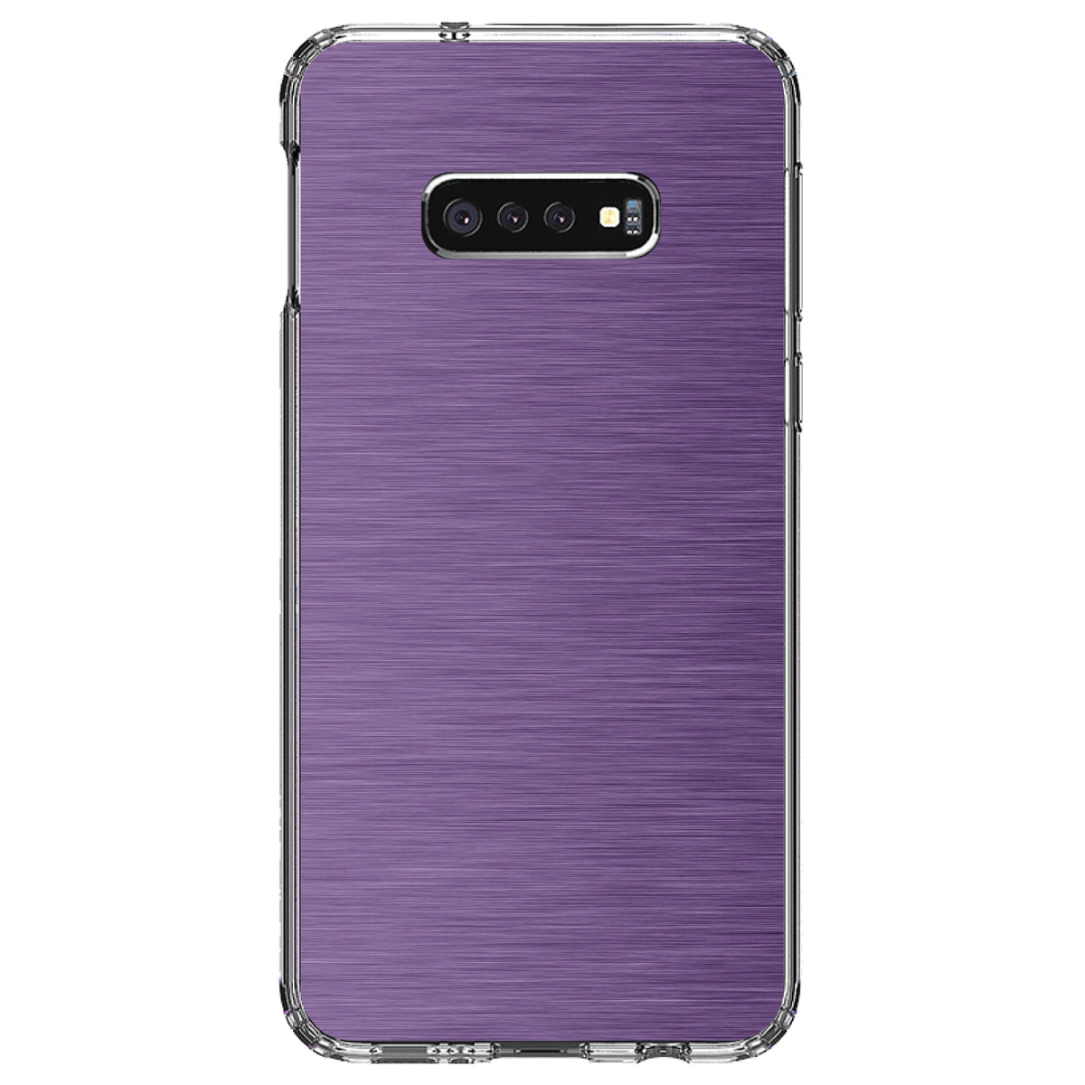 Purple Stainless Steel Image Print Clear Shockproof iPhone Case, view 18