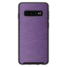 DistinctInk™ OtterBox Symmetry Series Case for Apple iPhone / Samsung Galaxy / Google Pixel - Purple Stainless Steel Print