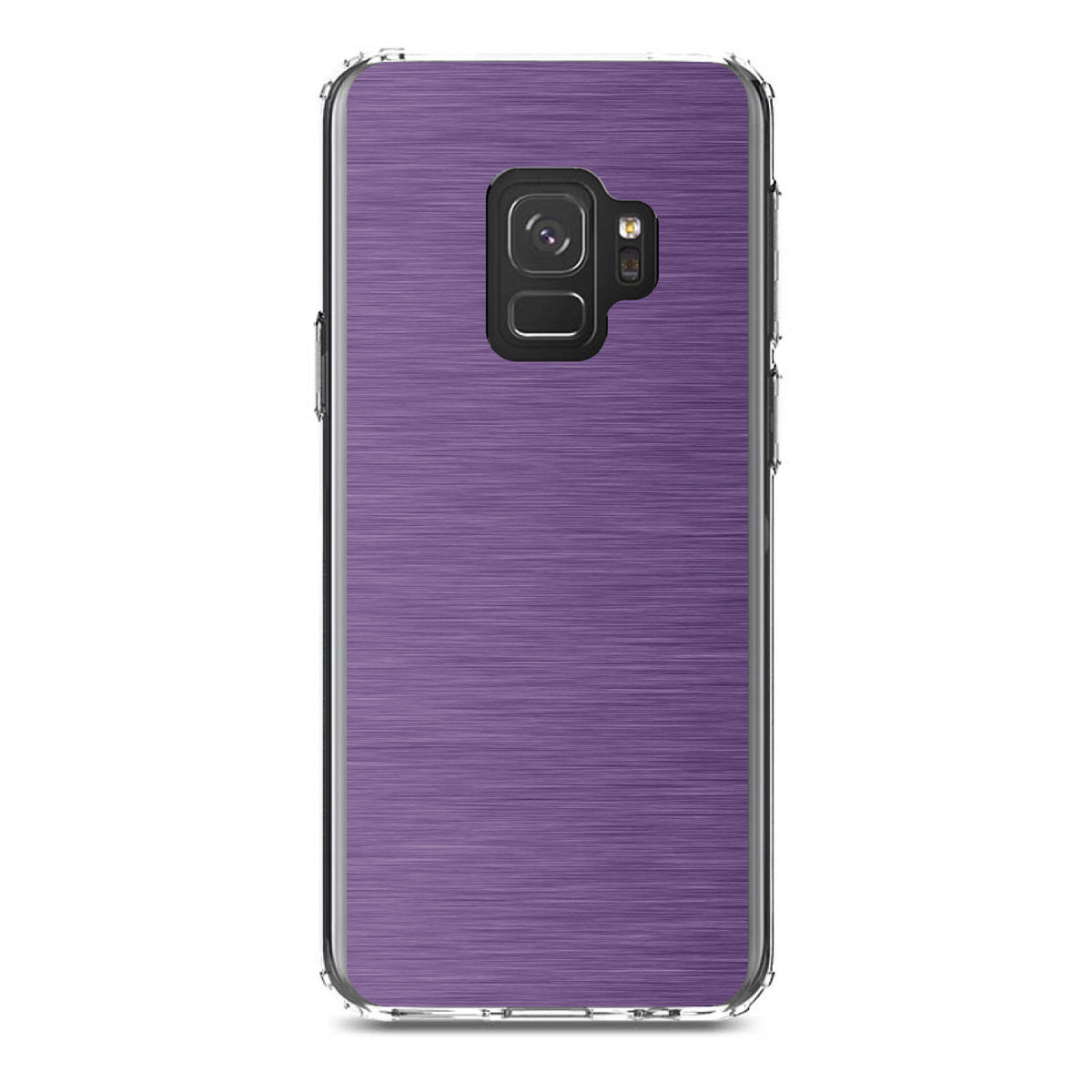Purple Stainless Steel Image Print Clear Shockproof iPhone Case, view 19
