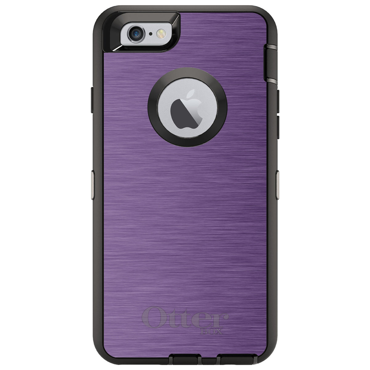 Purple Stainless Steel Print OtterBox Defender Case for iPhone & Galaxy, view 4