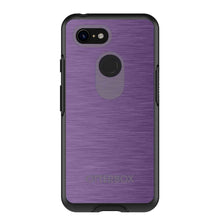 DistinctInk™ OtterBox Symmetry Series Case for Apple iPhone / Samsung Galaxy / Google Pixel - Purple Stainless Steel Print