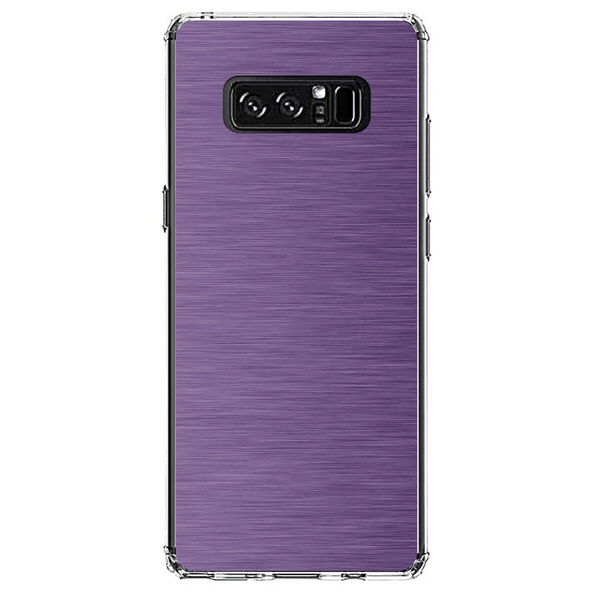 Purple Stainless Steel Image Print Clear Shockproof iPhone Case, view 12