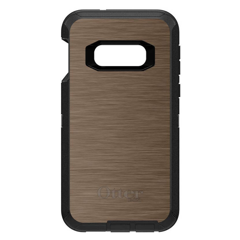 Brown Stainless Steel Print OtterBox Defender Case for iPhone & Galaxy, view 10