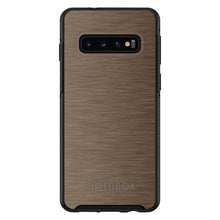 DistinctInk™ OtterBox Symmetry Series Case for Apple iPhone / Samsung Galaxy / Google Pixel - Brown Stainless Steel Print