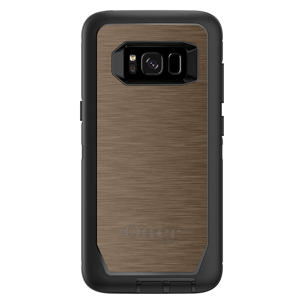 Brown Stainless Steel Print OtterBox Defender Case for iPhone & Galaxy, view 12
