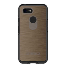 DistinctInk™ OtterBox Symmetry Series Case for Apple iPhone / Samsung Galaxy / Google Pixel - Brown Stainless Steel Print