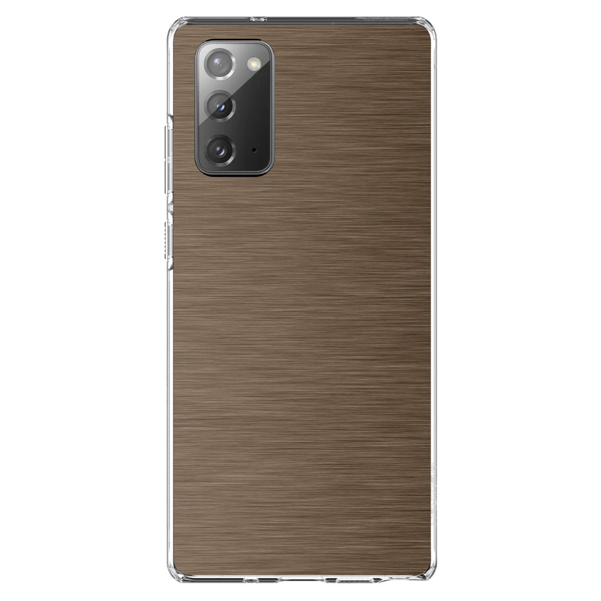 Brown Stainless Steel Image Print Clear Shockproof iPhone Case, view 7