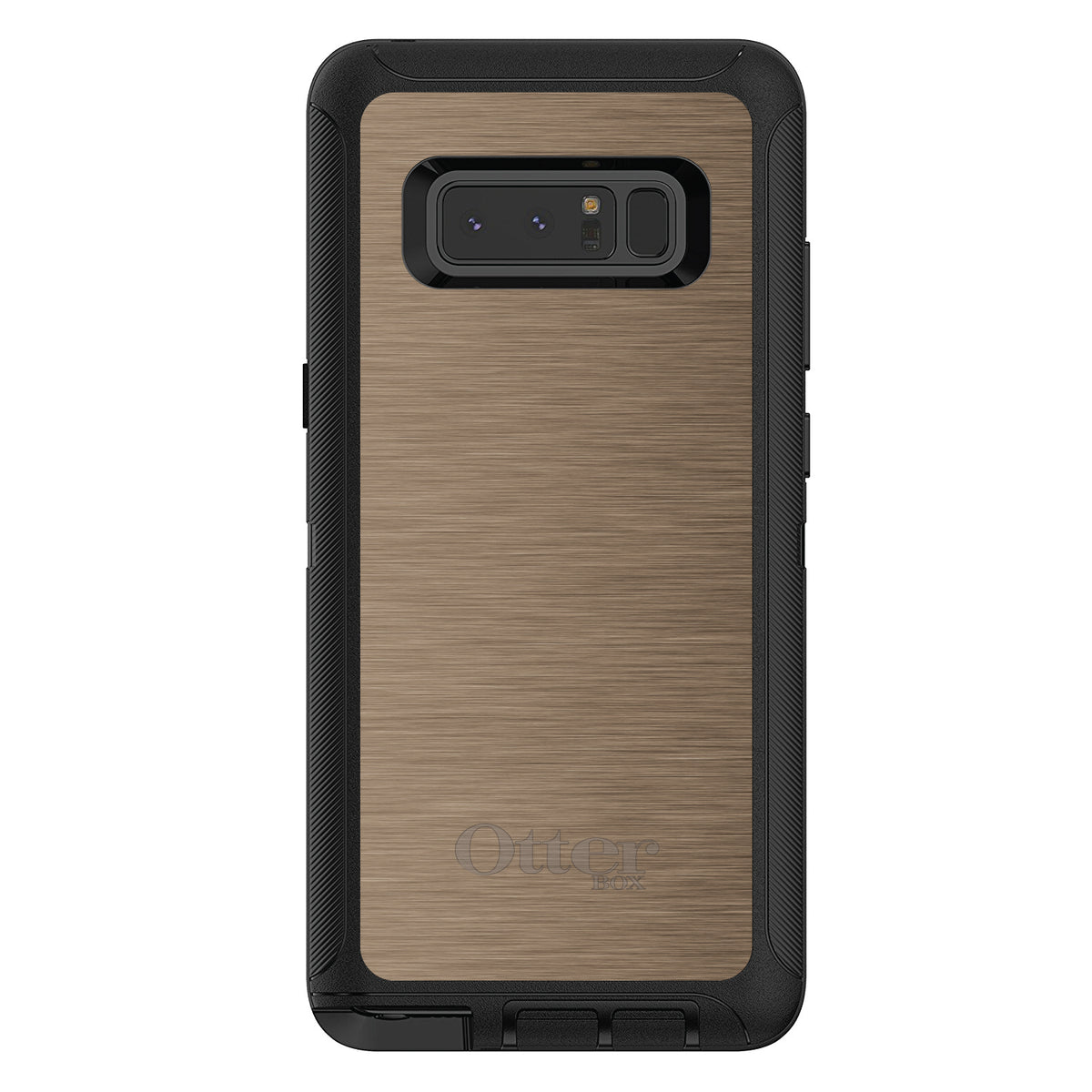 Brown Stainless Steel Print OtterBox Defender Case for iPhone & Galaxy, view 17