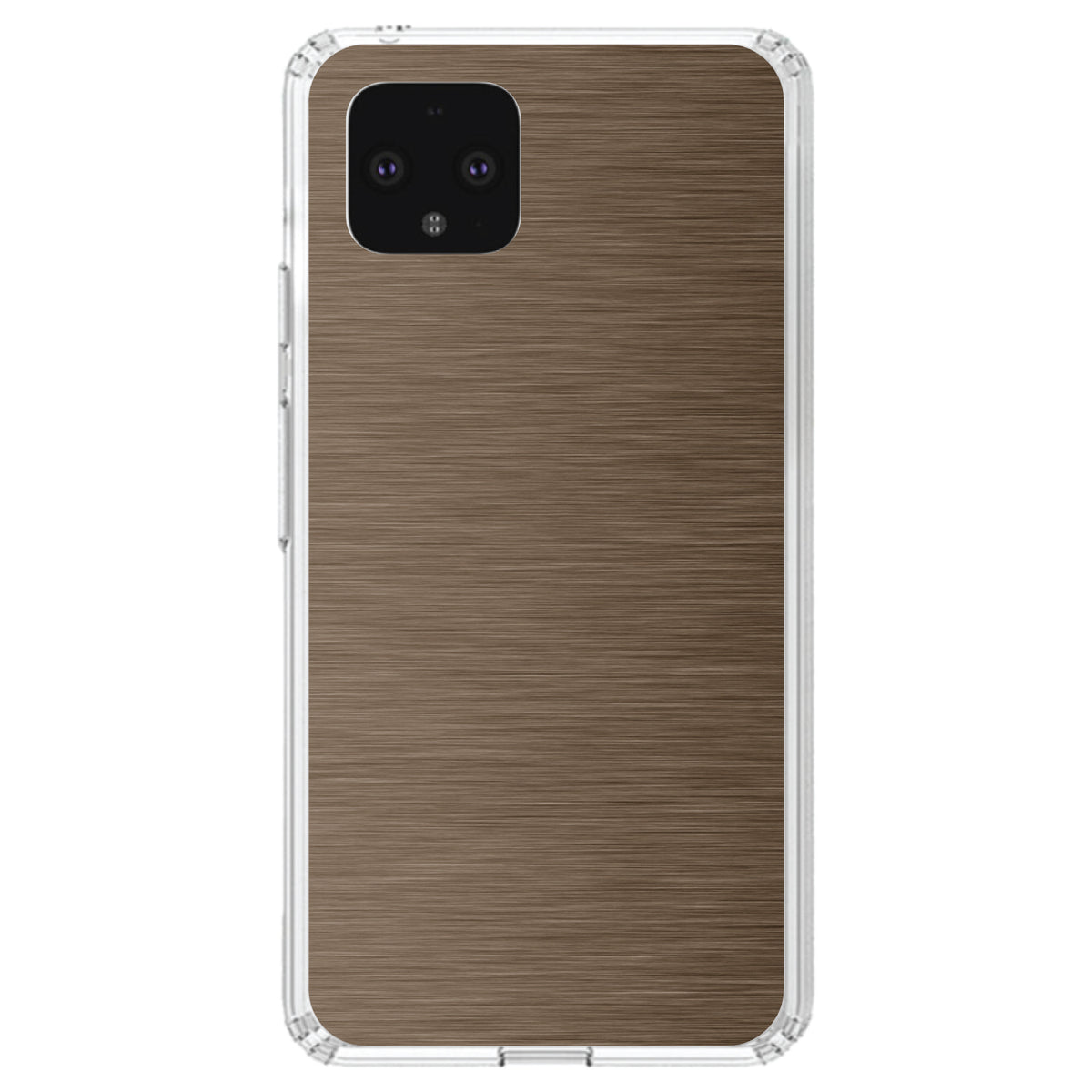 Brown Stainless Steel Image Print Clear Shockproof iPhone Case, view 23