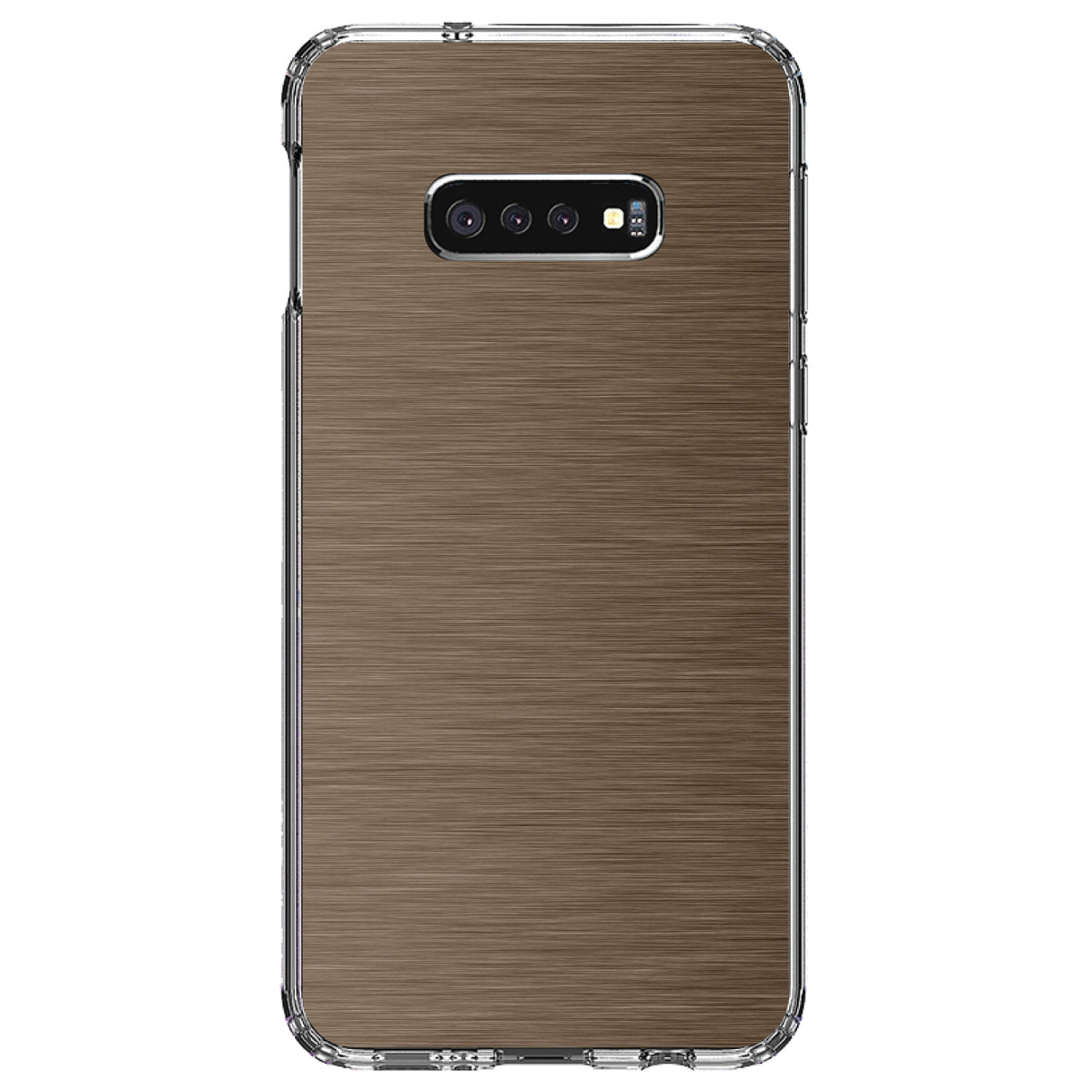 Brown Stainless Steel Image Print Clear Shockproof iPhone Case, view 18