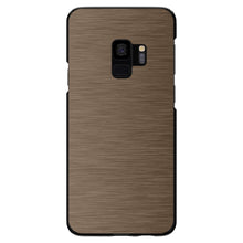 DistinctInk® Hard Plastic Snap-On Case for Apple iPhone or Samsung Galaxy - Brown Stainless Steel Print