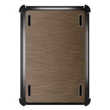 DistinctInk™ OtterBox Defender Series Case for Apple iPad / iPad Pro / iPad Air / iPad Mini - Brown Stainless Steel Print