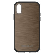 DistinctInk™ OtterBox Symmetry Series Case for Apple iPhone / Samsung Galaxy / Google Pixel - Brown Stainless Steel Print