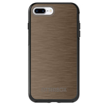 DistinctInk™ OtterBox Symmetry Series Case for Apple iPhone / Samsung Galaxy / Google Pixel - Brown Stainless Steel Print