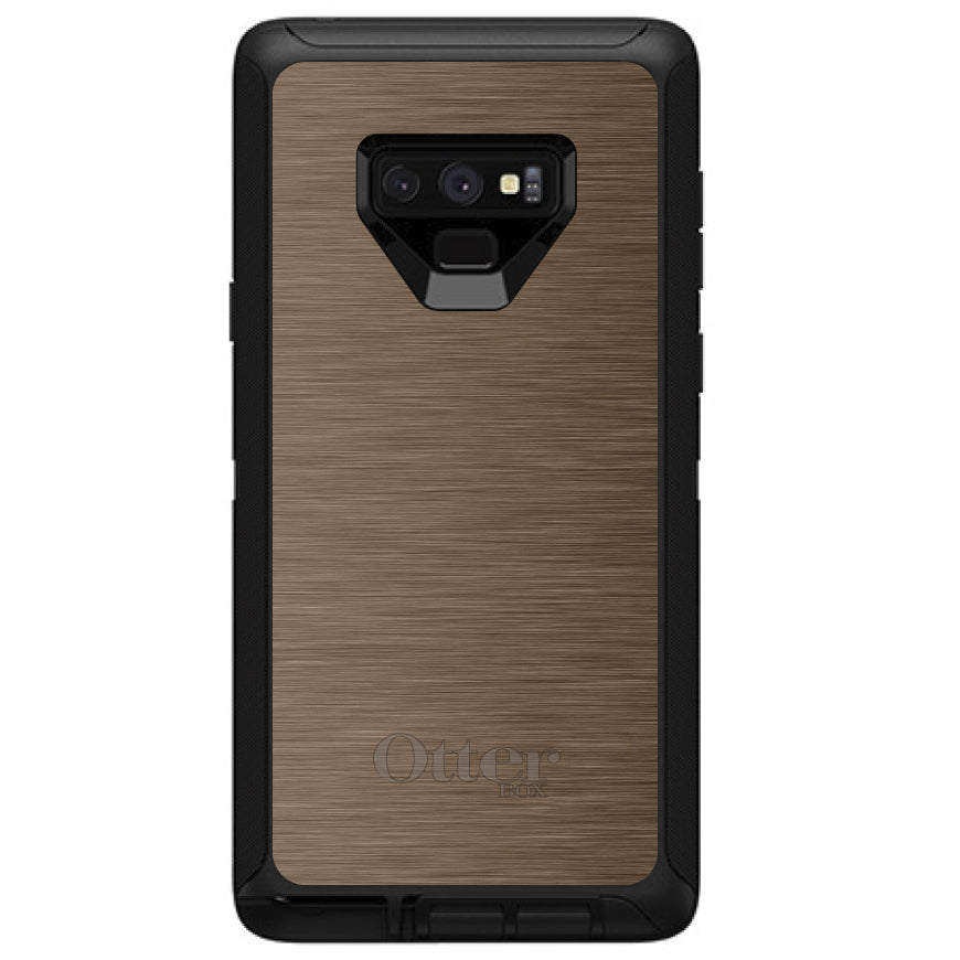 Brown Stainless Steel Print OtterBox Defender Case for iPhone & Galaxy, view 16