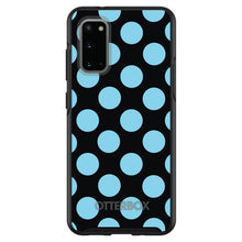 DistinctInk™ OtterBox Symmetry Series Case for Apple iPhone / Samsung Galaxy / Google Pixel - Black Blue Polka Dots