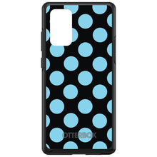 DistinctInk™ OtterBox Symmetry Series Case for Apple iPhone / Samsung Galaxy / Google Pixel - Black Blue Polka Dots