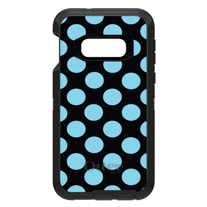 Black Blue Polka Dots OtterBox Defender Case for iPhone & Galaxy, view 10