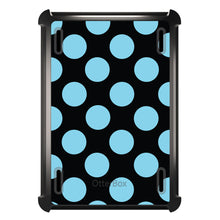 DistinctInk™ OtterBox Defender Series Case for Apple iPad / iPad Pro / iPad Air / iPad Mini - Black Blue Polka Dots