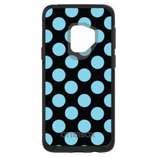 DistinctInk™ OtterBox Symmetry Series Case for Apple iPhone / Samsung Galaxy / Google Pixel - Black Blue Polka Dots