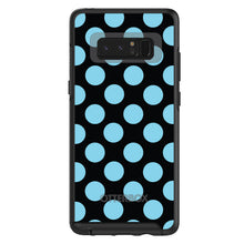 DistinctInk™ OtterBox Symmetry Series Case for Apple iPhone / Samsung Galaxy / Google Pixel - Black Blue Polka Dots