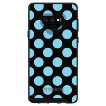 DistinctInk™ OtterBox Symmetry Series Case for Apple iPhone / Samsung Galaxy / Google Pixel - Black Blue Polka Dots