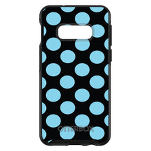 DistinctInk™ OtterBox Symmetry Series Case for Apple iPhone / Samsung Galaxy / Google Pixel - Black Blue Polka Dots