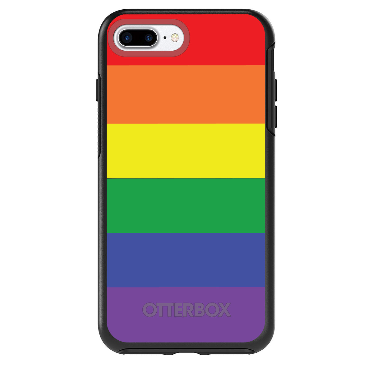Rainbow Stripes Gay Pride OtterBox Symmetry Case for iPhone & Galaxy, view 2
