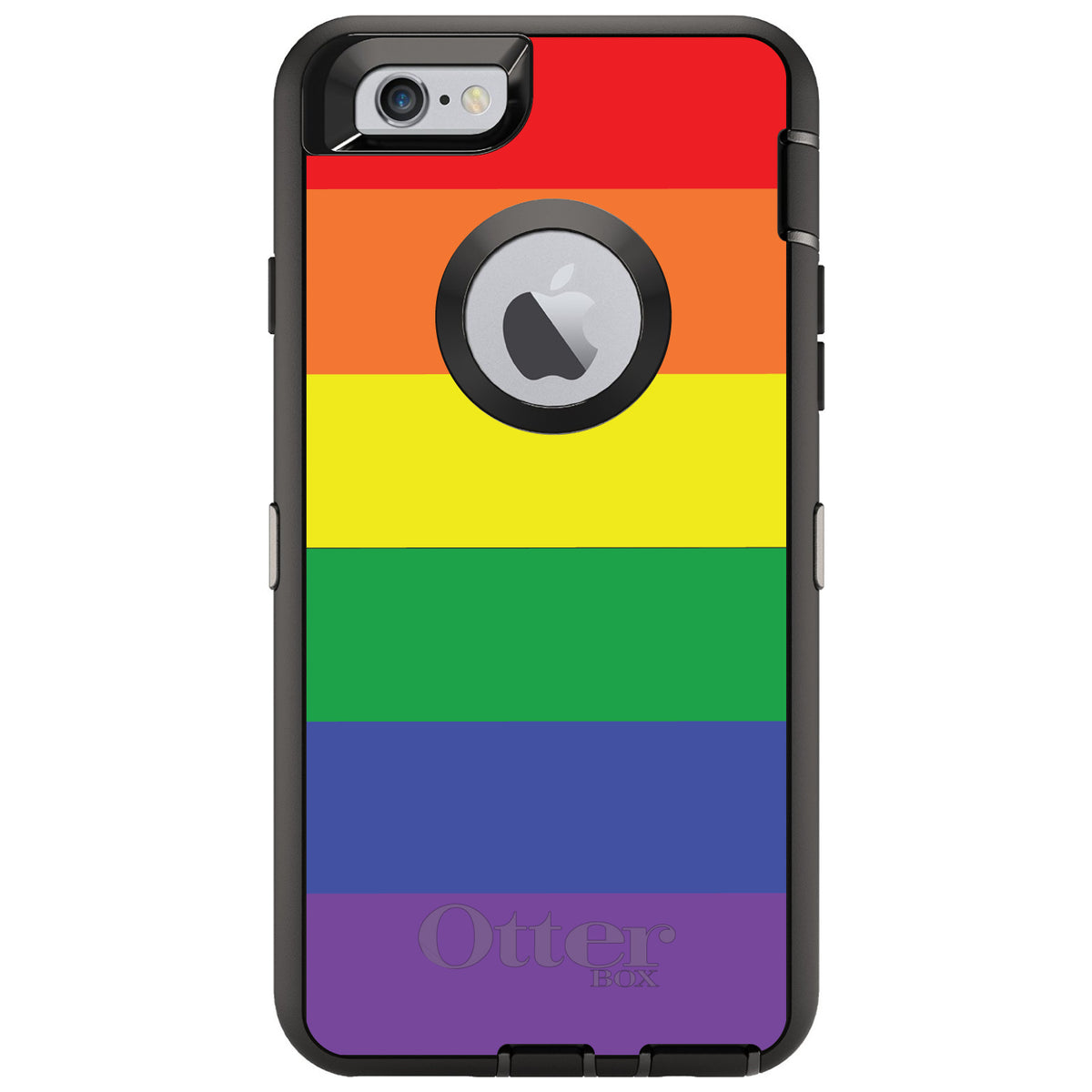 Rainbow Stripes Gay Pride OtterBox Defender Case for iPhone & Galaxy, view 4