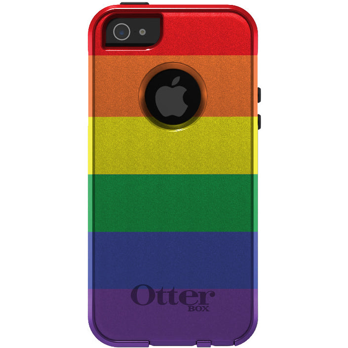 Rainbow Stripes Gay Pride OtterBox Commuter Case for iPhone & Galaxy, view 5