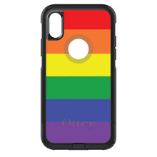 DistinctInk™ OtterBox Commuter Series Case for Apple iPhone or Samsung Galaxy - Rainbow Stripes Gay Pride