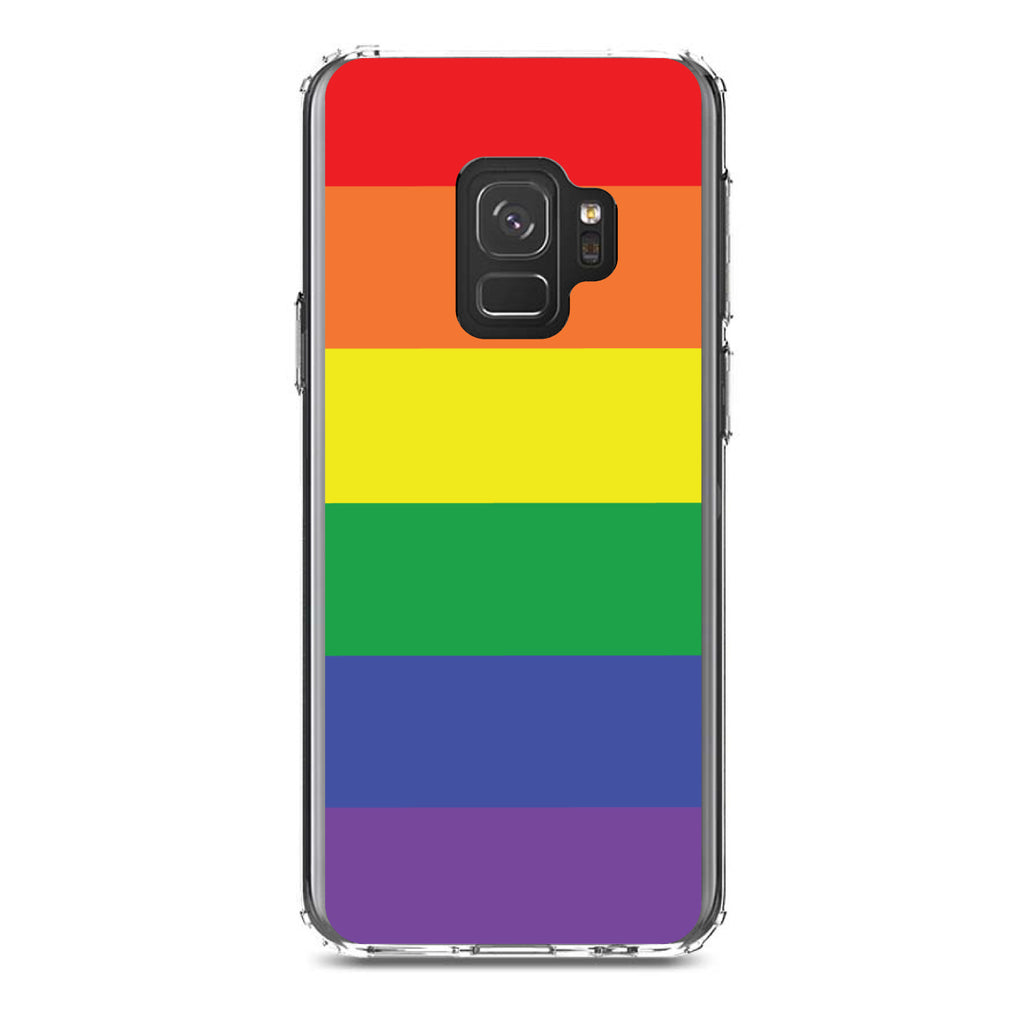 Rainbow Stripes Gay Pride Clear Shockproof iPhone Case, view 19